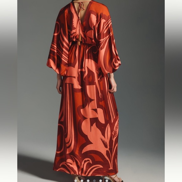 Eugenia Fernández Isola V-neck Maxi Dress - Picture 2 of 4